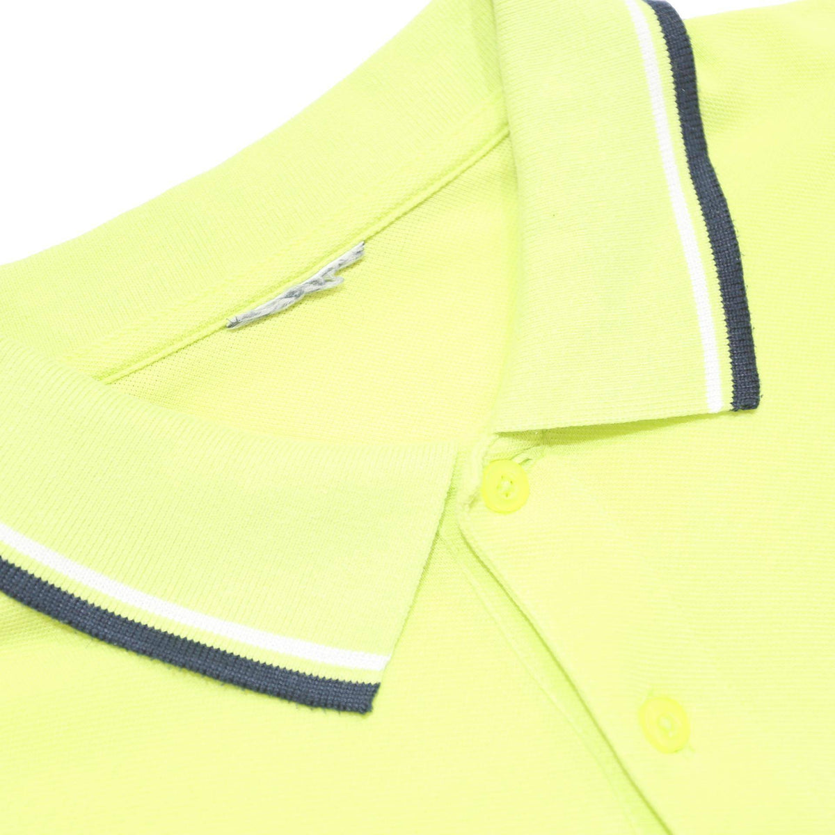 DIADORA Mens Yellow Short Sleeve Plain L Polo Shirt Sport Casual