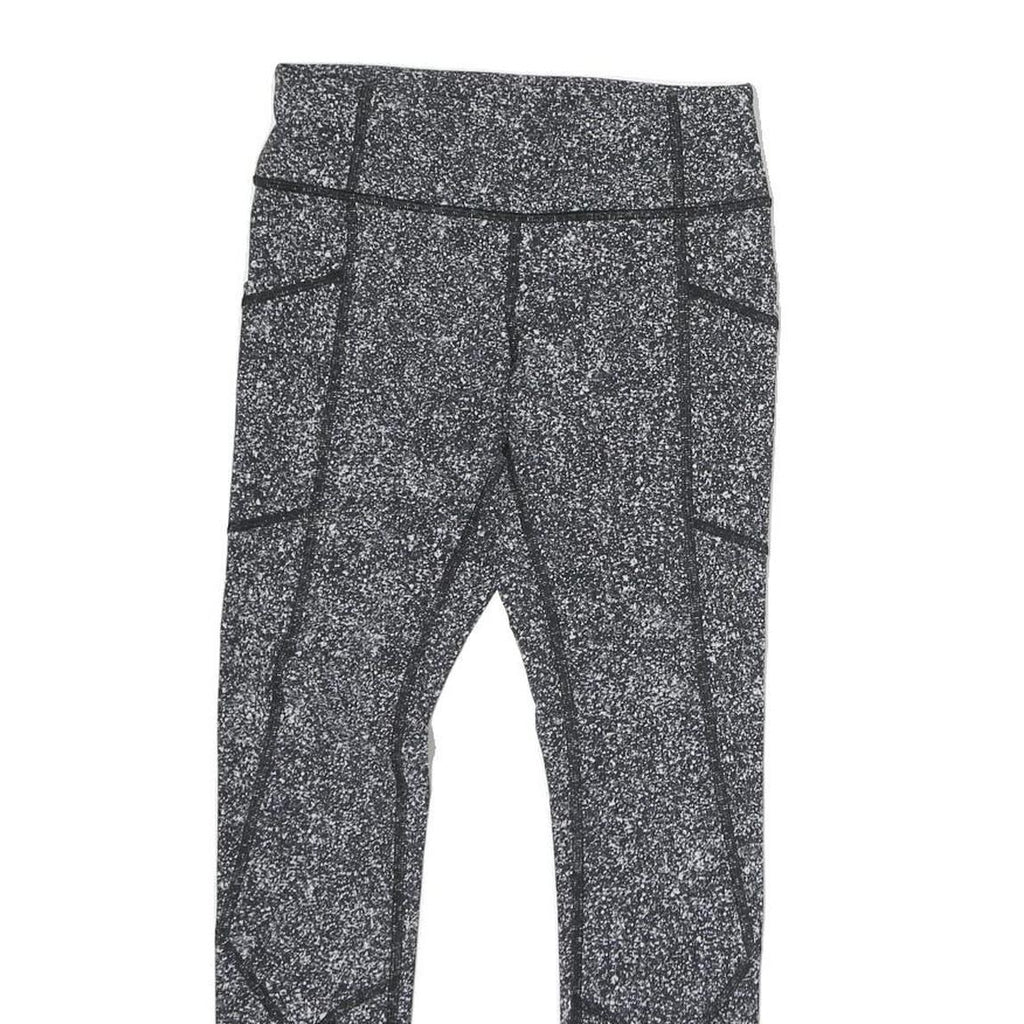 Womens Joggers Black & White Speckled Regular Slim M W25 L23 Activewear