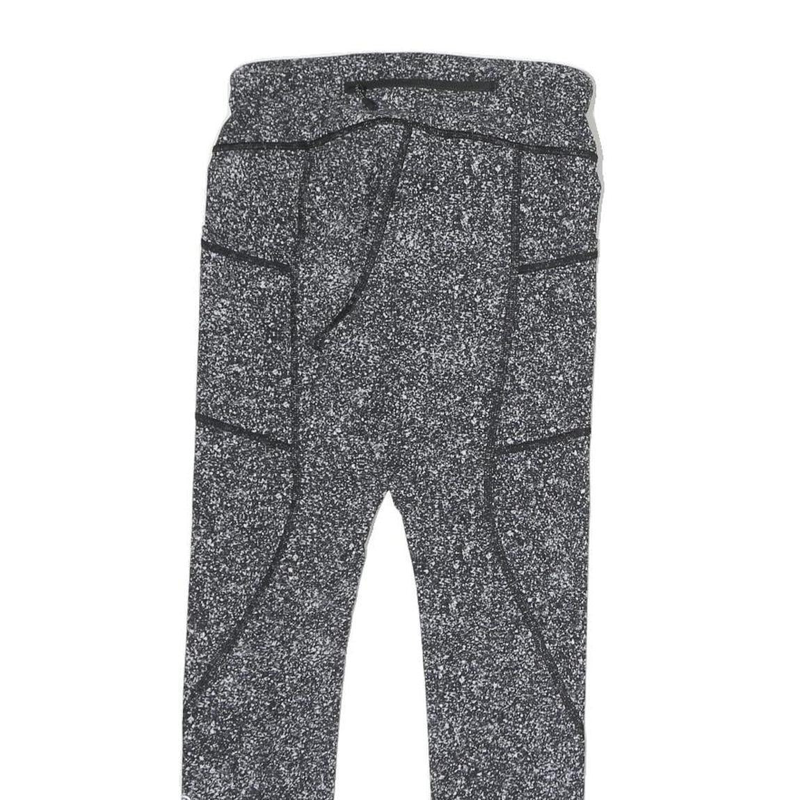 Womens Joggers Black & White Speckled Regular Slim M W25 L23 Activewear