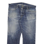 CARHARTT Mens Regular Blue Denim Jeans Button W36 L27 Workwear Utility Casual