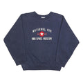 SMITHSONIAN Mens Navy Blue National Air And Space Museum Crew Neck S Sweatshirt