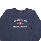 SMITHSONIAN Mens Navy Blue National Air And Space Museum Crew Neck S Sweatshirt