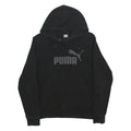 PUMA Womens Black Hoodie XL Cotton Blend Pullover Hooded Sweatshirt Sportswear