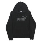 PUMA Womens Black Hoodie XL Cotton Blend Pullover Hooded Sweatshirt Sportswear