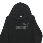 PUMA Womens Black Hoodie XL Cotton Blend Pullover Hooded Sweatshirt Sportswear