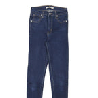 LEVI'S Womens Jeans Blue Slim Skinny Denim Medium Wash W23 L28 Stretch Zip