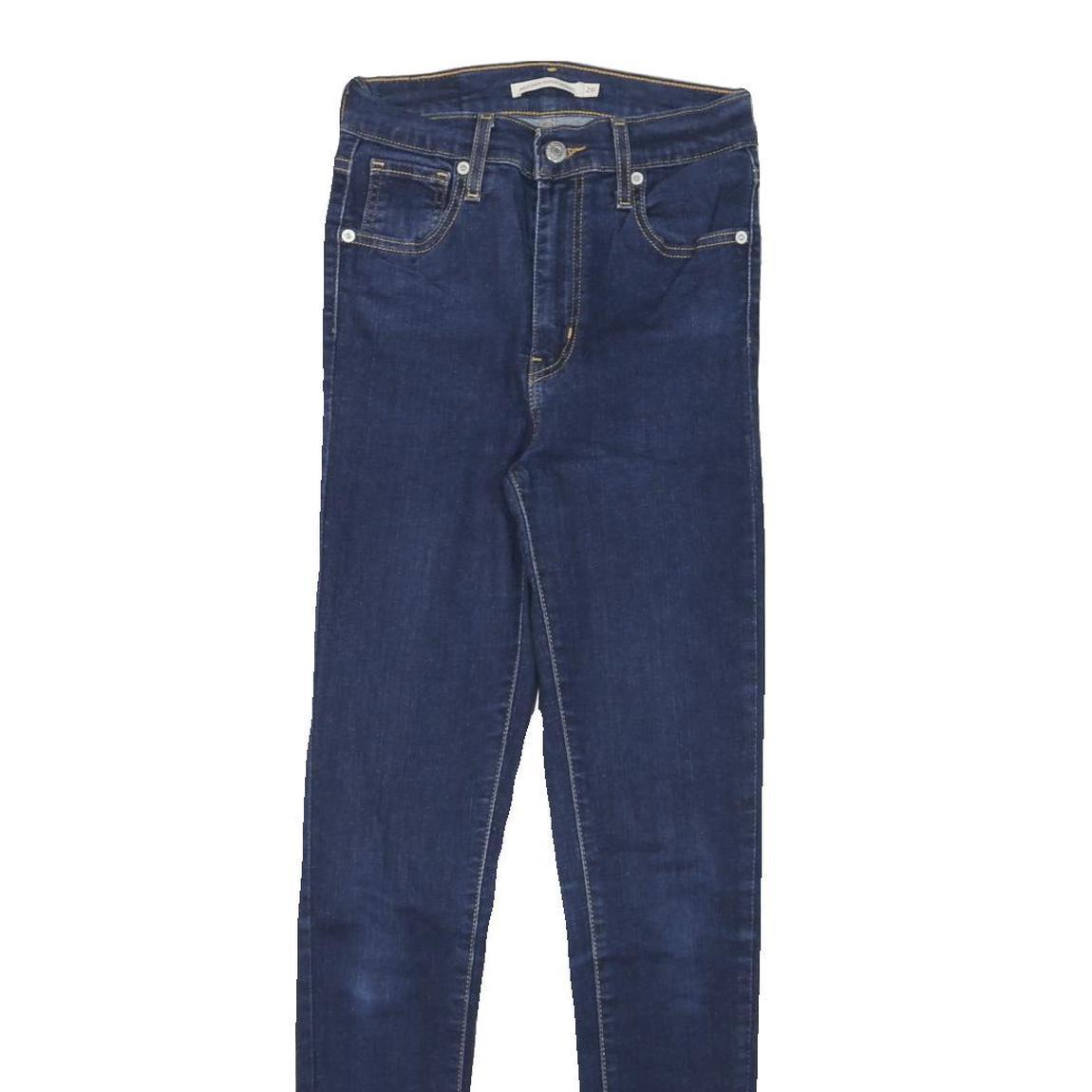 LEVI'S Womens Jeans Blue Slim Skinny Denim Medium Wash W23 L28 Stretch Zip