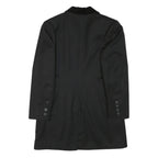 CLEMENTINE PASSION Womens Black Velvet Collar Jacket S Polyester Blend Button