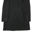 CLEMENTINE PASSION Womens Black Velvet Collar Jacket S Polyester Blend Button