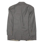 RALPH LAUREN Mens Grey Wool Pinstripe Button Jacket M Tailored Formal Classic