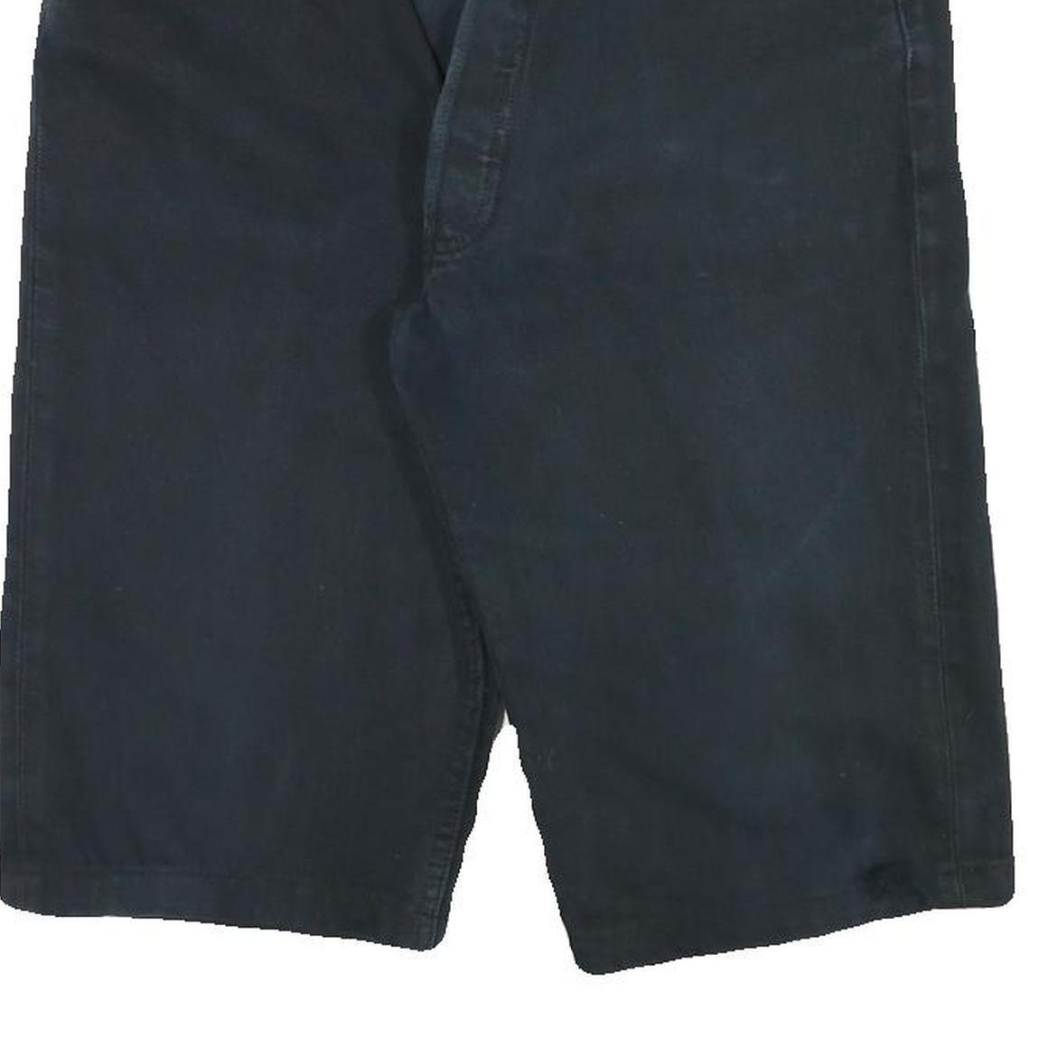 LEVI'S Mens Shorts Black Cotton Blend Casual L W32 Classic Fit Denim