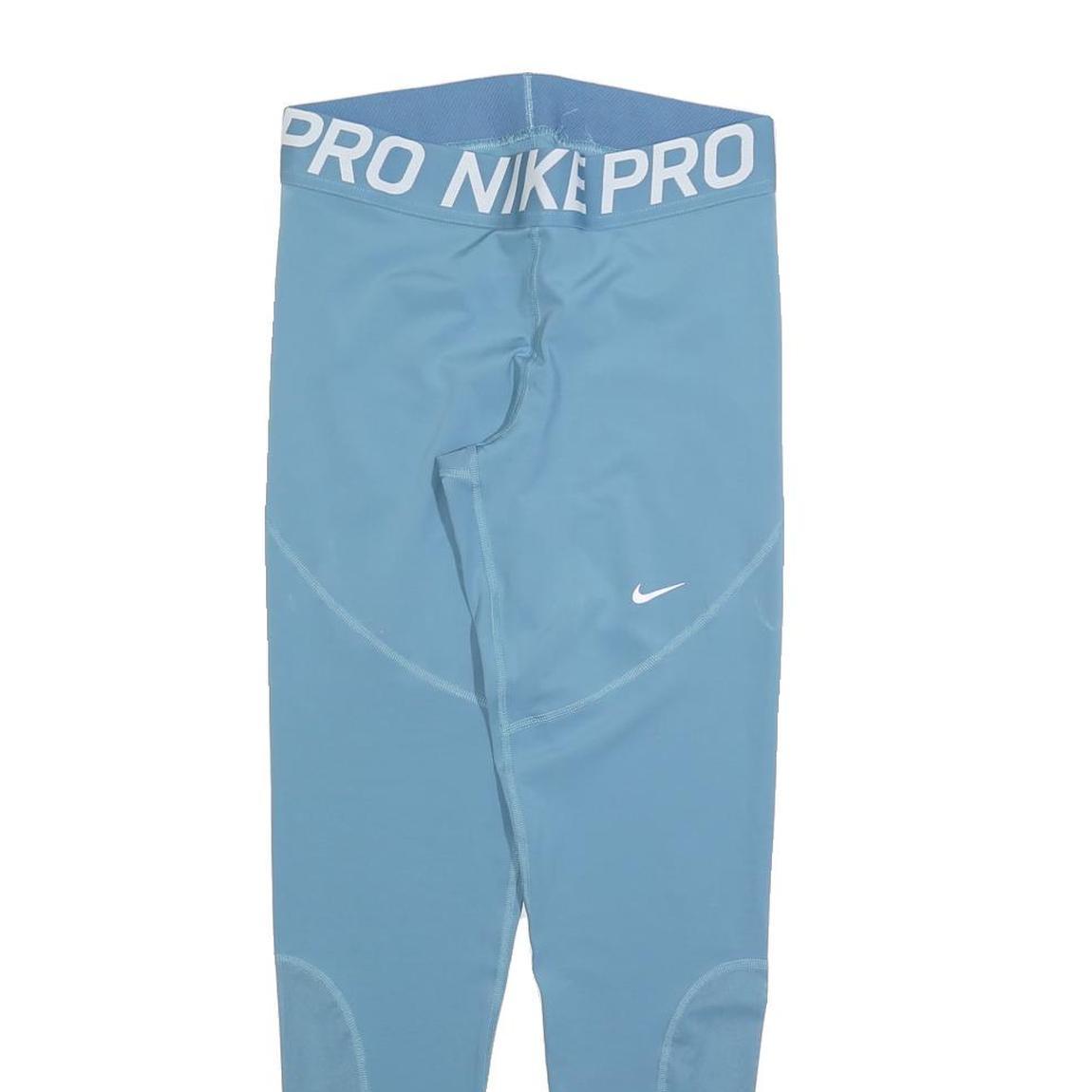 NIKE Womens Joggers Blue Slim Tapered L W28 L28 Sports Performance Activewear