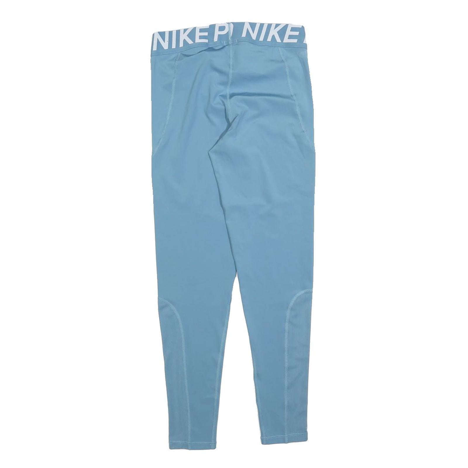 NIKE Womens Joggers Blue Slim Tapered L W28 L28 Sports Performance Activewear