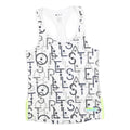 ADIDAS BY STELLA MCCARTNEY Womens White Grey Graphic Racerback XS Sports Vest