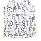 ADIDAS BY STELLA MCCARTNEY Womens White Grey Graphic Racerback XS Sports Vest