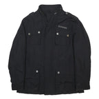 COOGI Mens Black XL Nylon Jacket Casual Zip-Up Pocketed Functional Design
