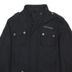 COOGI Mens Black XL Nylon Jacket Casual Zip-Up Pocketed Functional Design