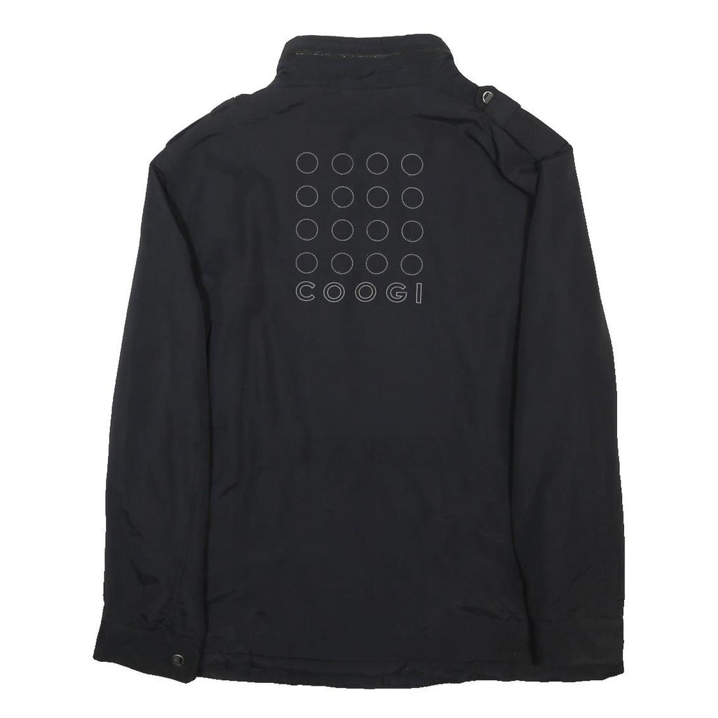COOGI Mens Black XL Nylon Jacket Casual Zip-Up Pocketed Functional Design