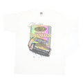 FRUIT OF THE LOOM Mens White Jeff Gordon NASCAR Racing Graphic T-Shirt XL Short