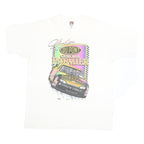FRUIT OF THE LOOM Mens White Jeff Gordon NASCAR Racing Graphic T-Shirt XL Short
