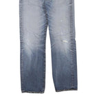 LEVI'S Mens Blue Regular Jeans Denim Medium W32 L30 Classic Button Closure