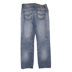 LEVI'S Mens Blue Regular Jeans Denim Medium W32 L30 Classic Button Closure