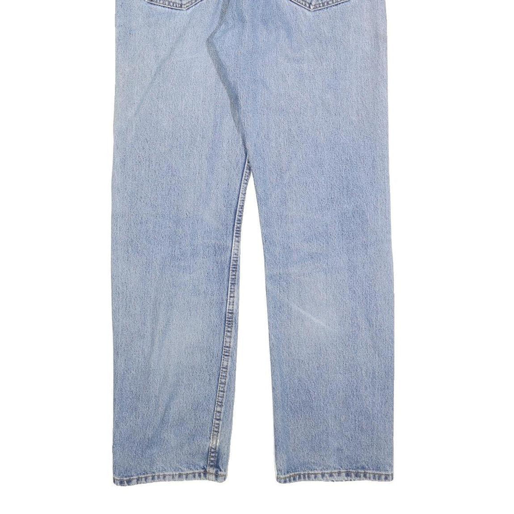 LEVI'S 505 Mens Jeans Blue Regular Straight Denim Light W34 L32 Classic Style