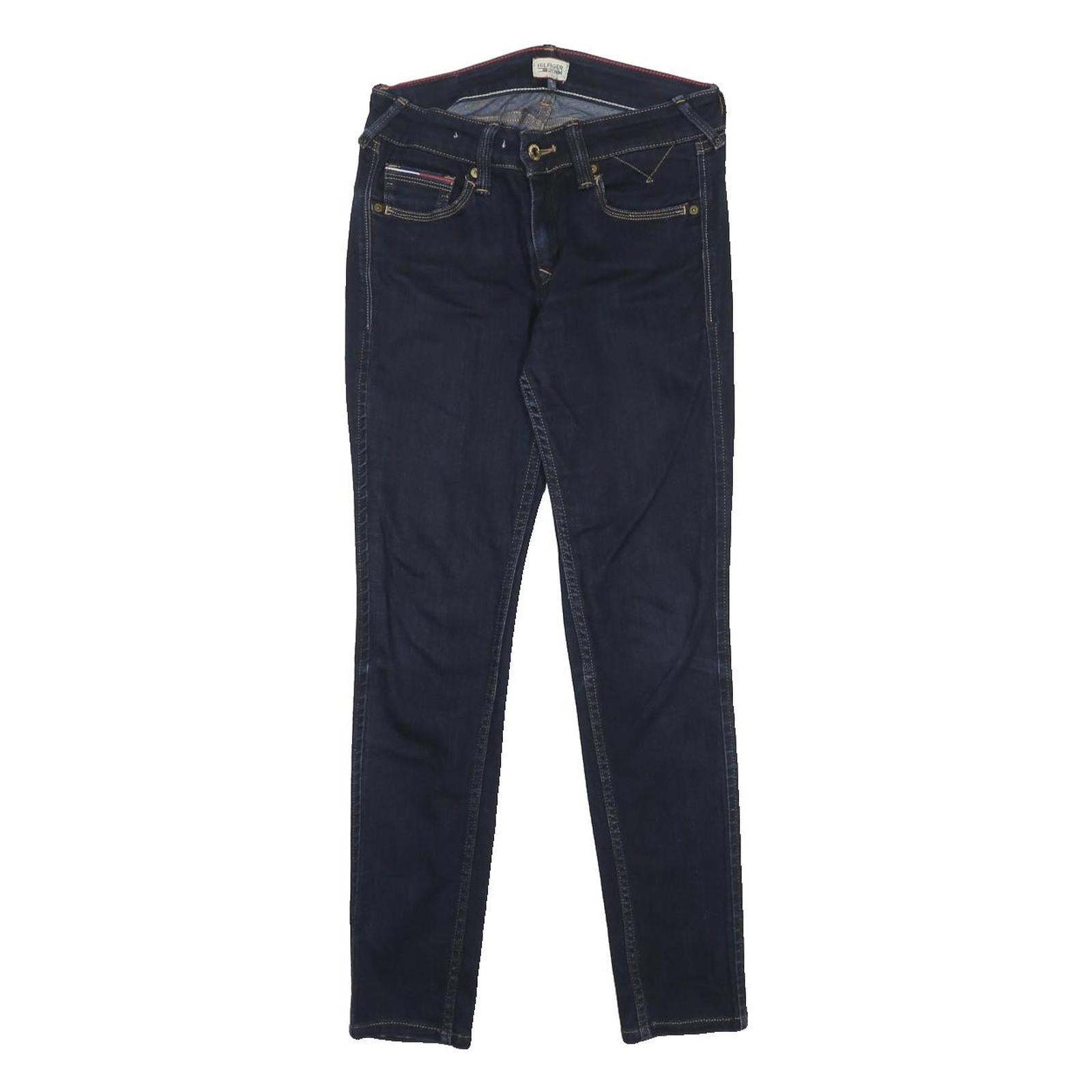 HILFIGER DENIM Womens Jeans Blue Slim Skinny Denim W28 L28 Classic Cotton Zip