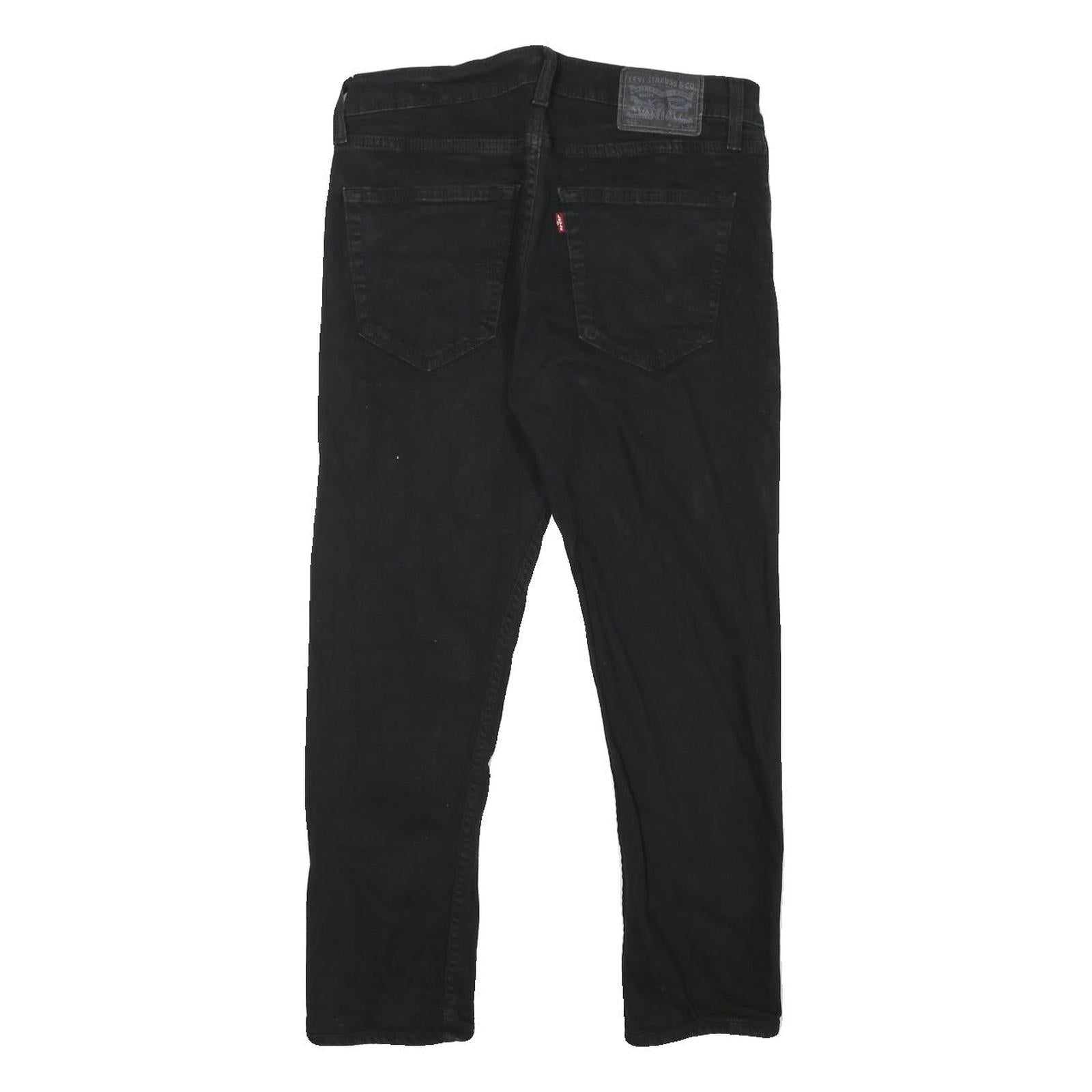 LEVI'S Mens Jeans Black Slim Skinny Denim Medium W29 L25 Classic Cotton Blend