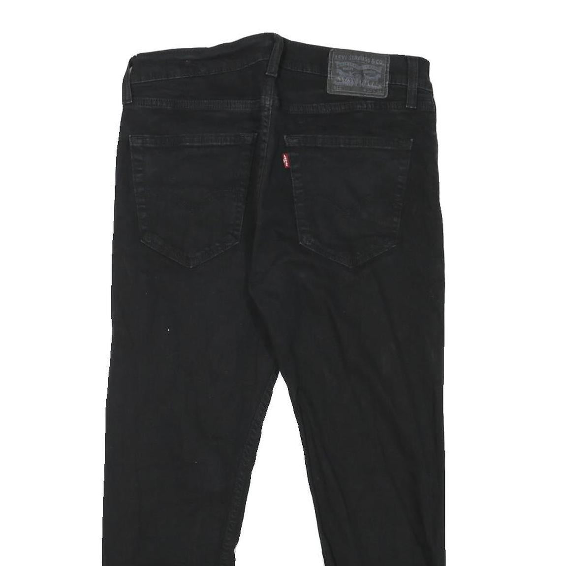 LEVI'S Mens Jeans Black Slim Skinny Denim Medium W29 L25 Classic Cotton Blend