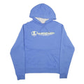 CHAMPION Mens Blue Hoodie M Cotton Blend Pullover Drawstring Hood Casual
