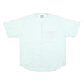GARRY Mens White Cotton Blend Casual Shirt XL Short Sleeve Button Pocket