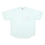 GARRY Mens White Cotton Blend Casual Shirt XL Short Sleeve Button Pocket