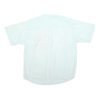GARRY Mens White Cotton Blend Casual Shirt XL Short Sleeve Button Pocket