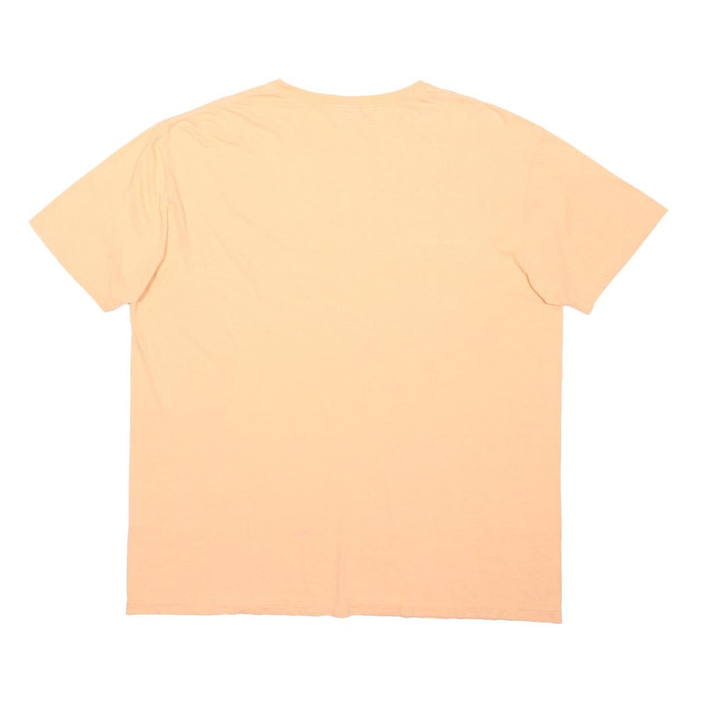 POLO RALPH LAUREN Mens Peach Short Sleeve Crew Neck Cotton T-Shirt L Classic Fit