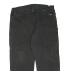 DICKIES Mens Black Regular Fit Straight Cotton Blend Jeans W42 L30 Workwear