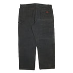 DICKIES Mens Black Regular Fit Straight Cotton Blend Jeans W42 L30 Workwear