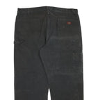DICKIES Mens Black Regular Fit Straight Cotton Blend Jeans W42 L30 Workwear
