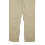 CARHARTT Mens Cotton Blend Beige Regular Straight Fit Trousers W38 L32 Casual