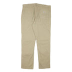 CARHARTT Mens Cotton Blend Beige Regular Straight Fit Trousers W38 L32 Casual