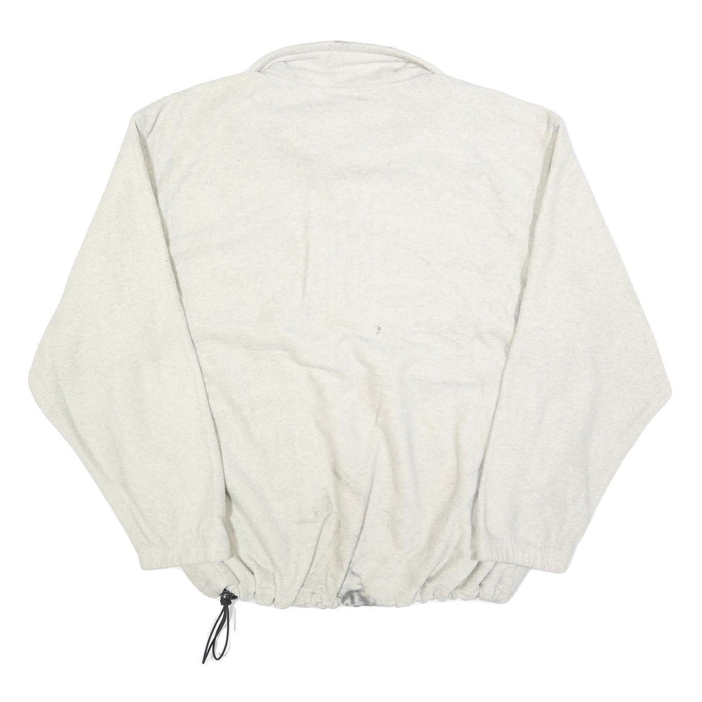 GREAT NORTH WEST Mens Cream Plain Polyester Blend Pullover Jumper 2XL Casual