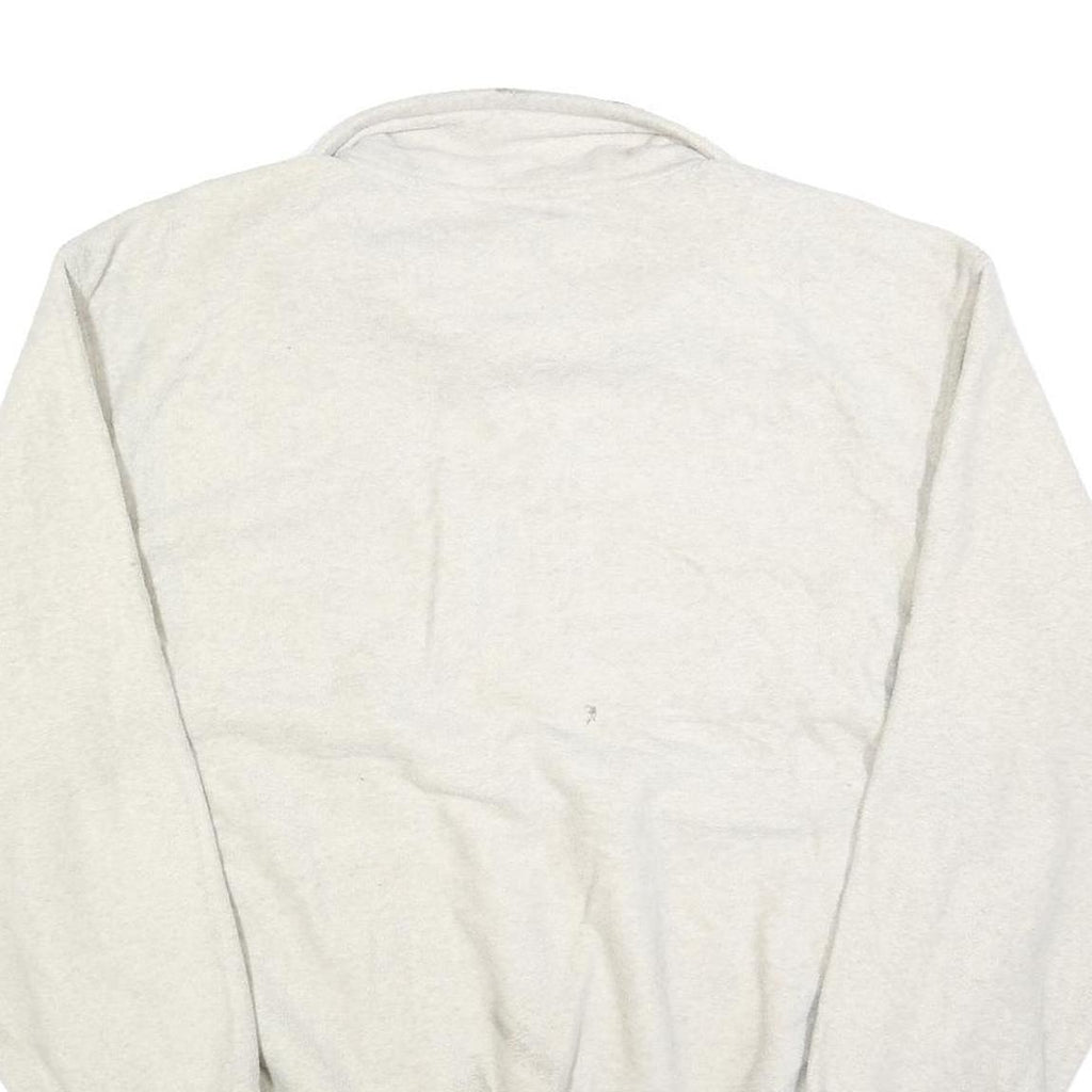 GREAT NORTH WEST Mens Cream Plain Polyester Blend Pullover Jumper 2XL Casual