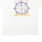 THE BEST Single Stitch Mens White Arturo Barrios L Short Sleeve Graphic