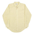 GOLDEN VEE Mens Cream Shirt M Classic Button Down Collar Cotton Blend