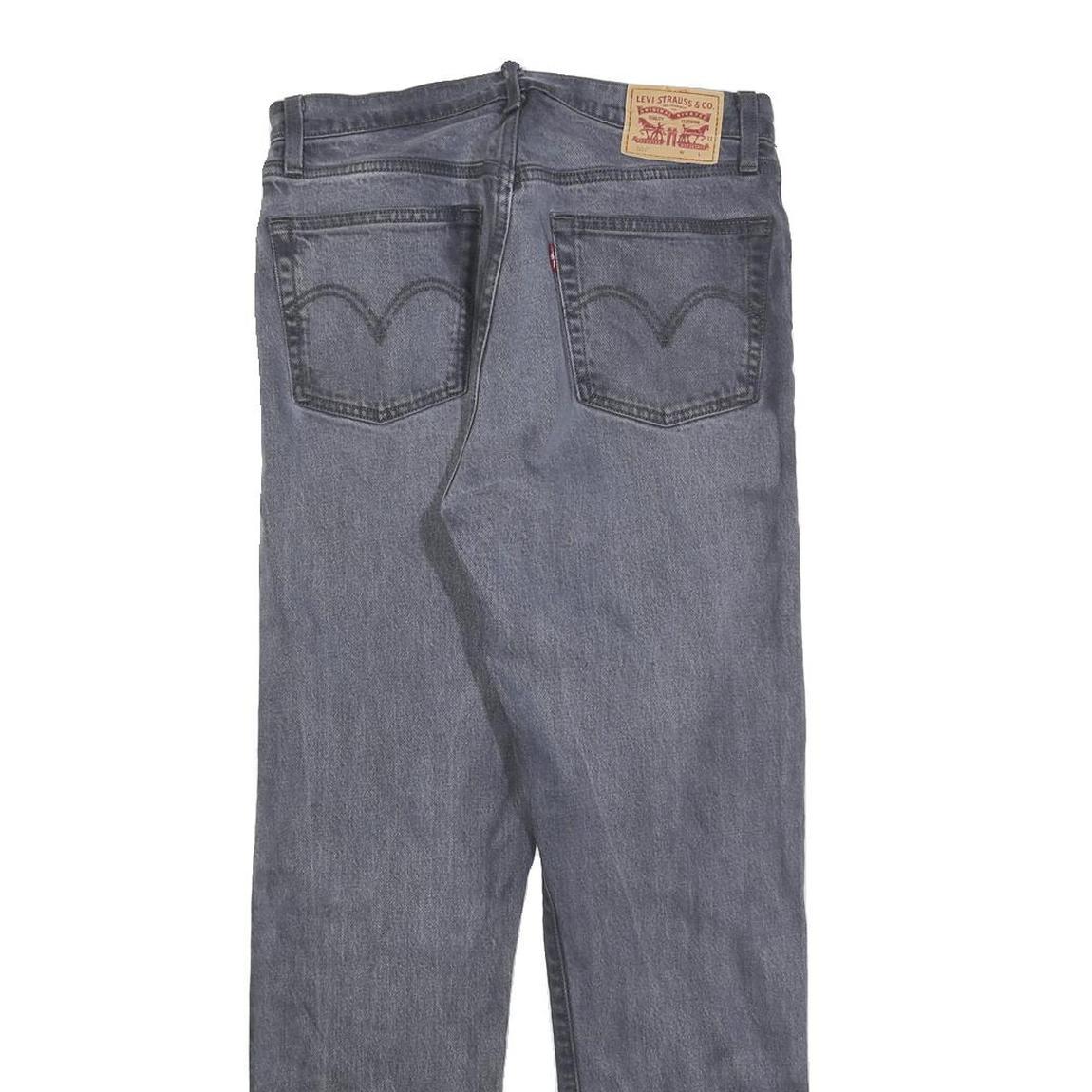 LEVI'S 501 Womens Jeans Blue Regular Straight Denim Medium W27 L28 Raw Hem