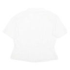 STYLE FRANCAIS Womens Blouse White Collared M