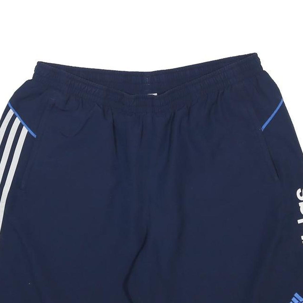 ADIDAS Mens Shorts Navy Blue Casual XL W30 Sports Logo Polyester