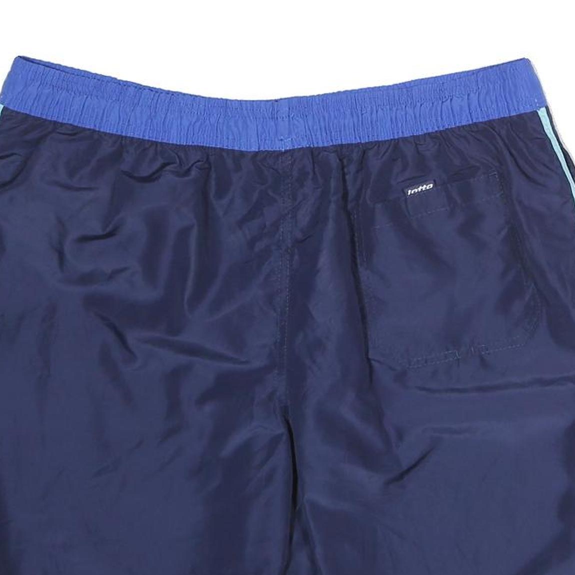 LOTTO Mens Shorts Navy Blue & Light Blue Casual XL W36 Drawstring