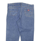 DICKIES Mens Regular Fit Blue Denim Jeans W44 L29 Classic Cotton Zip