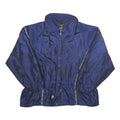 OUTBROOK Womens Blue Navy Jacket UK 26 Polyester Blend Zip Lightweight Casual
